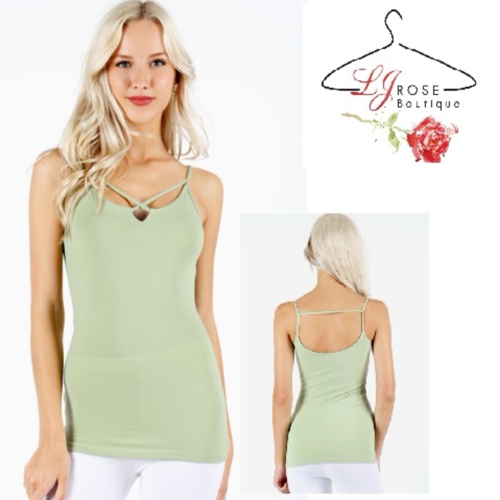 FRONT CRISS CROSS SPAGHETTI CAMI